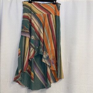 VINTAGE COLLECTION Colorful Striped Women's Skirt